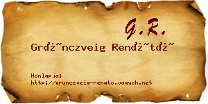 Grünczveig Renátó névjegykártya